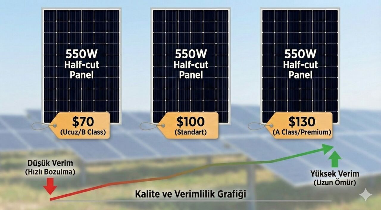 Güneş Panelleri Hakkında Size Söylenmeyenler: A Class ve B Class Tuzağı