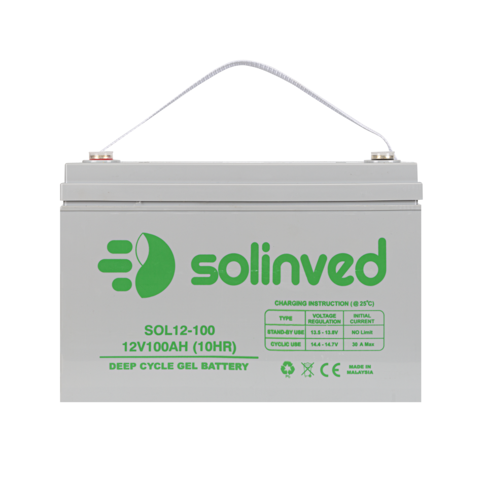 SOLİNVED 12V 100 Ah Jel Akü