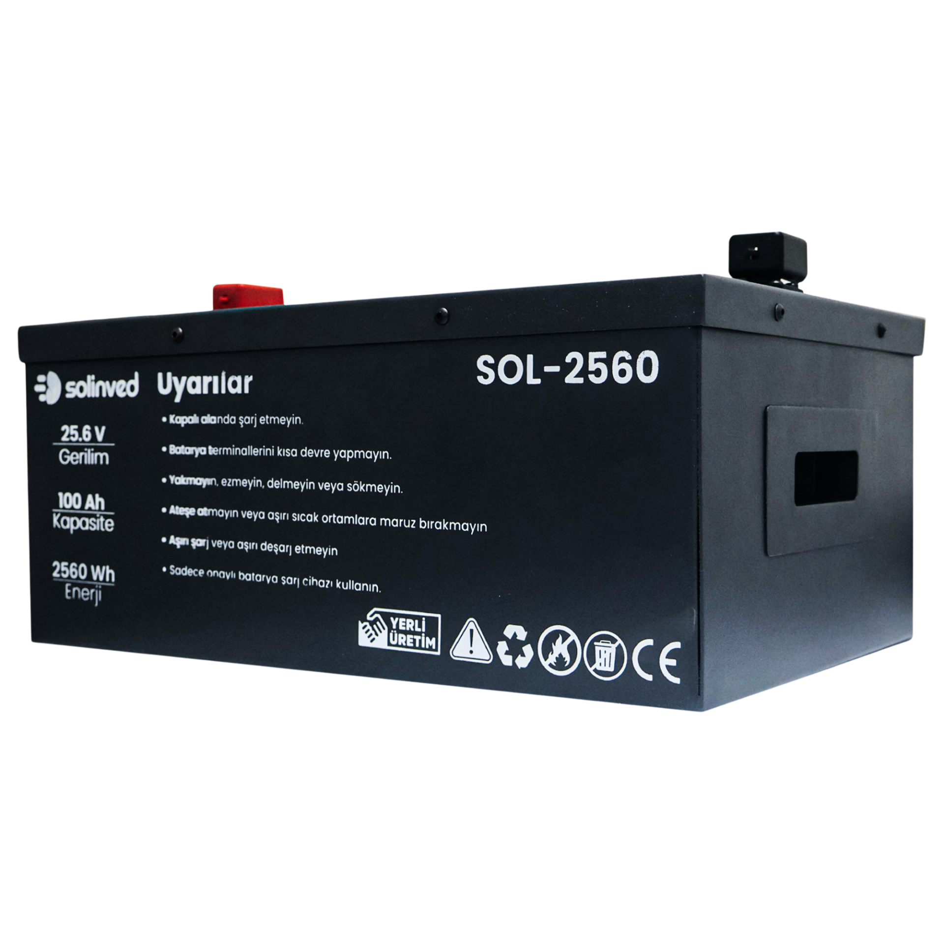 Solinved 25.6V 100Ah Efes Serisi  Lityum Akü