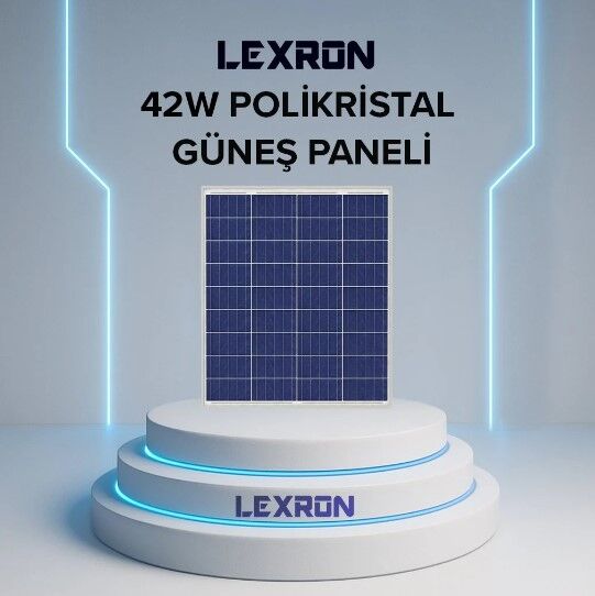 LEXRON 42W POLİKRİSTAL GÜNEŞ PANELİ