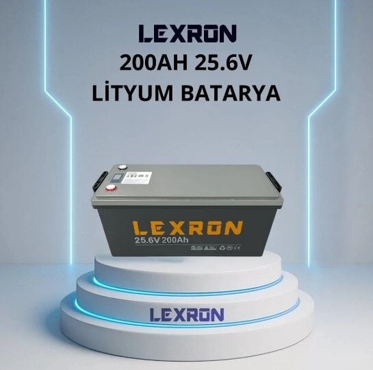 Lexron 25.6V 200Ah LiFePO4 Lityum Batarya 5.12 kWh – LXR-200AH25.6VLB
