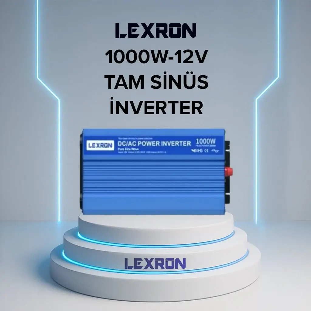 Lexron 1000 W 12 V Tam Sinüs İnvertör