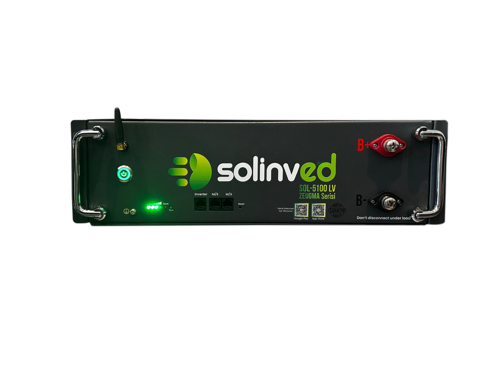 Solinved 51.2V 100Ah HV-LV Kapadokya Serisi Lityum Akü