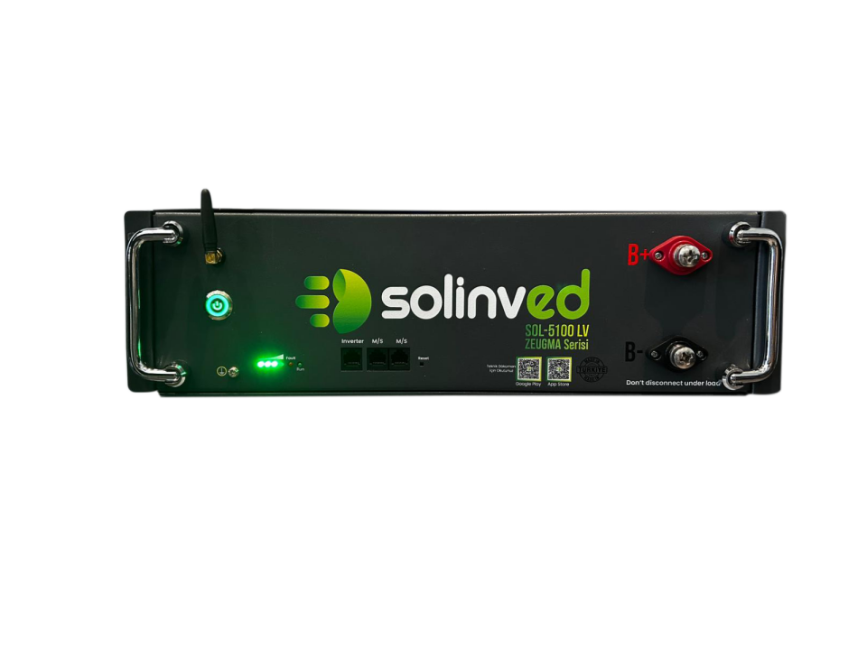 Solinved 51.2V 100Ah HV-LV Kapadokya Serisi Lityum Akü