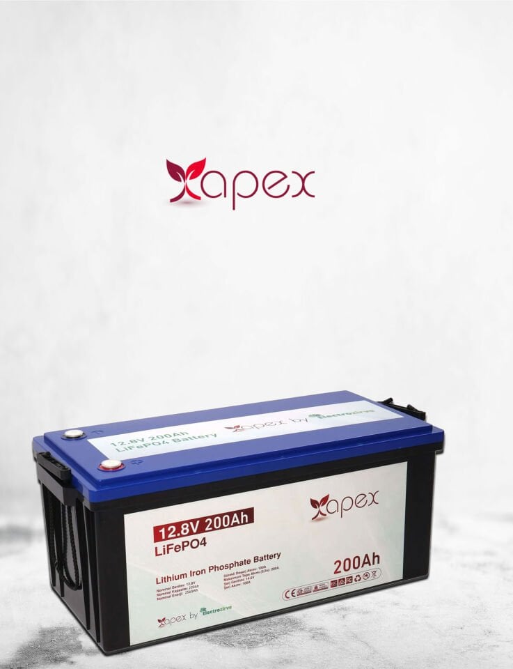 200 Amper Lityum Akü Apex 12.8V Lifepo4