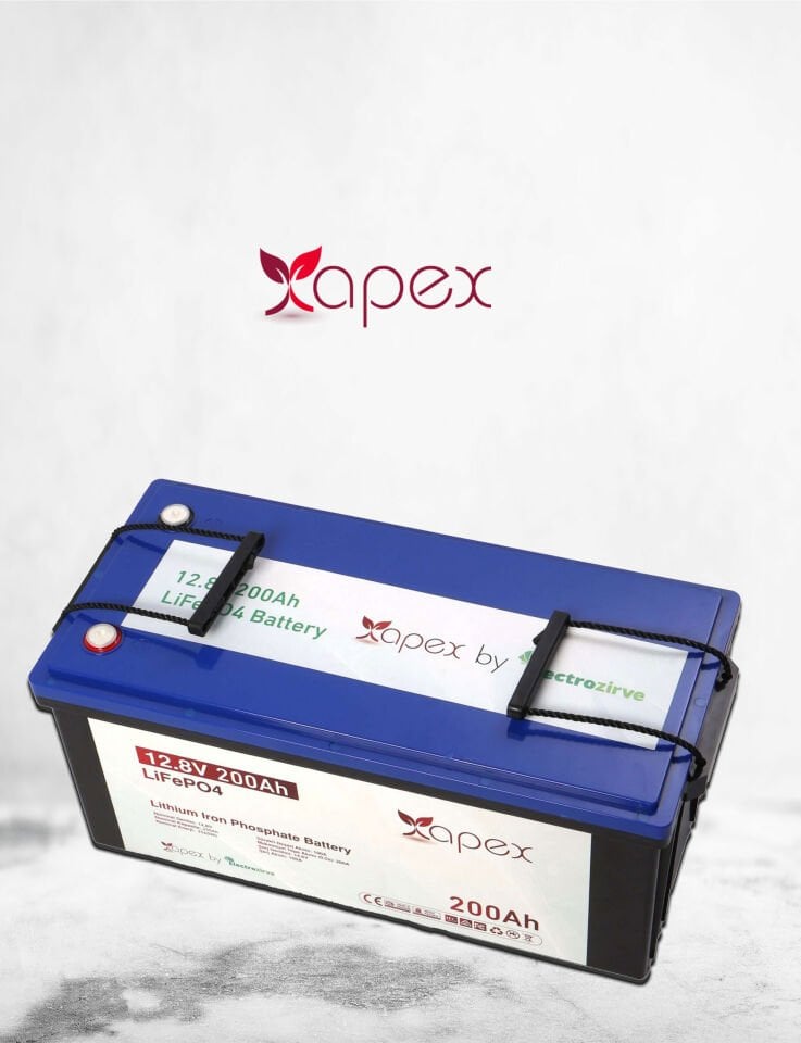 200 Amper Lityum Akü Apex 12.8V Lifepo4