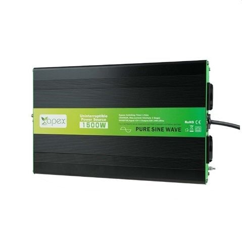 NPS1500-12 Apex 1500W Şarjlı Tam Sinüs İnverter 12V