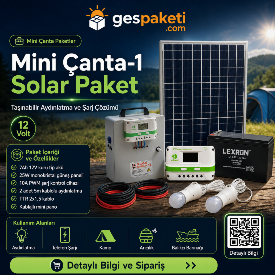 Mini Çanta 1 Paket - 25W Ekonomik
