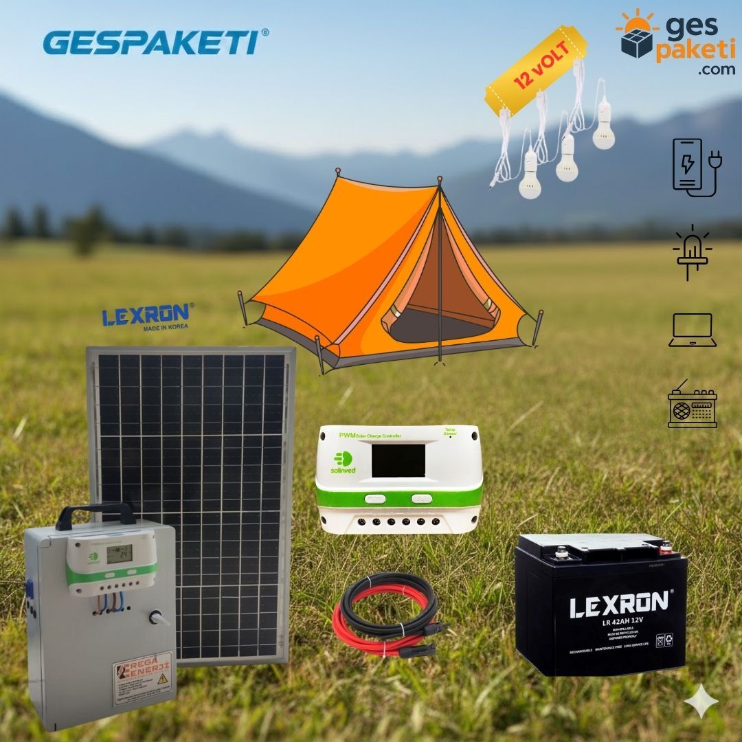 Mini Çanta-3 | 12V 42Ah Taşınabilir Güneş Enerji Seti