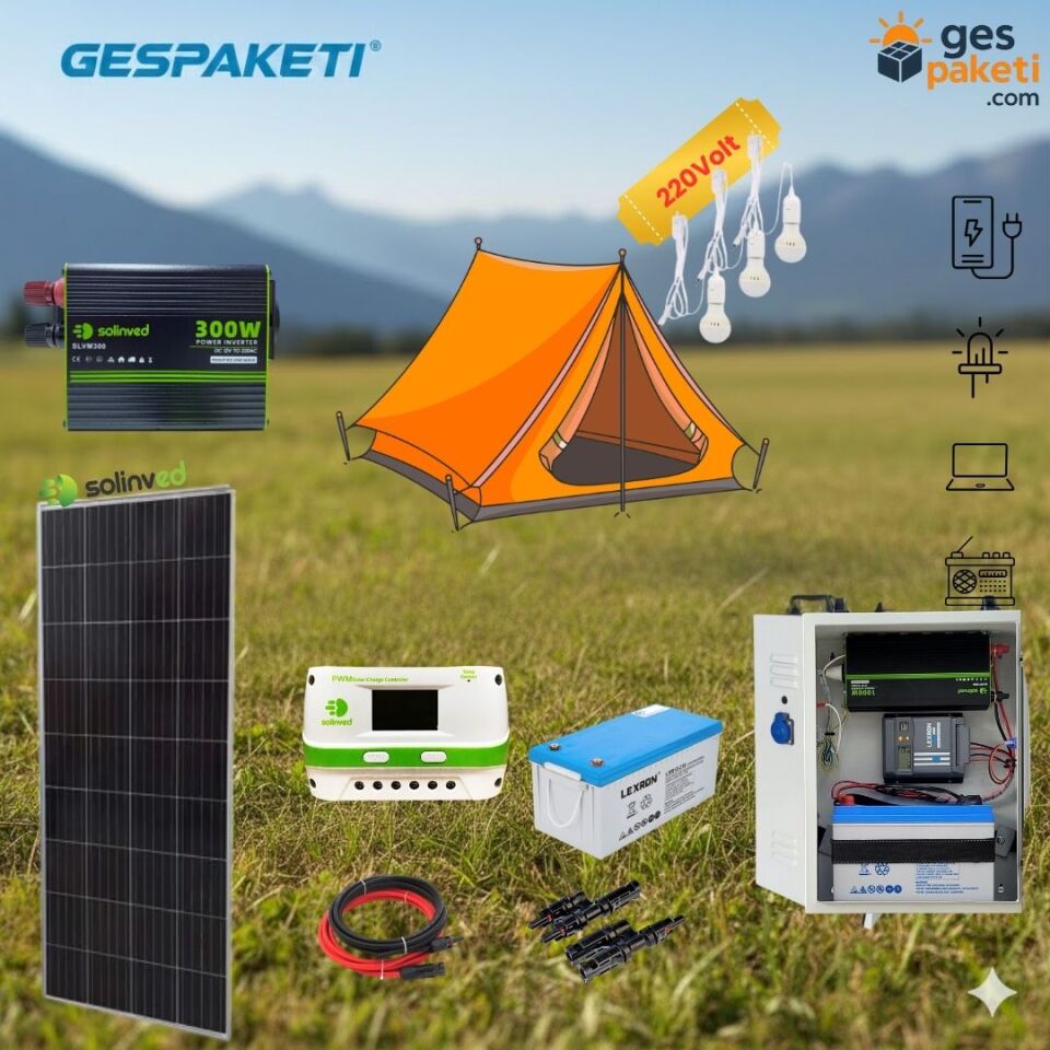 Mini Çanta-7 | 12V 80Ah Taşınabilir Güneş Enerji Seti