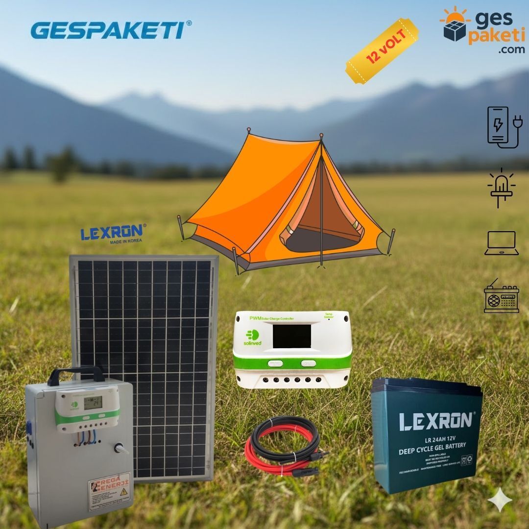 Mini Çanta-2 | 12V 24Ah Taşınabilir Güneş Enerji Seti