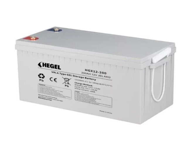 HEGEL 12V 200AH DERİN DÖNGÜ (DEEP CYCLE) JEL AKÜ