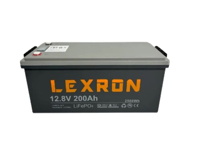 Lexron 12.8V 200Ah LiFePO4 Lityum Batarya 2.56 kWh