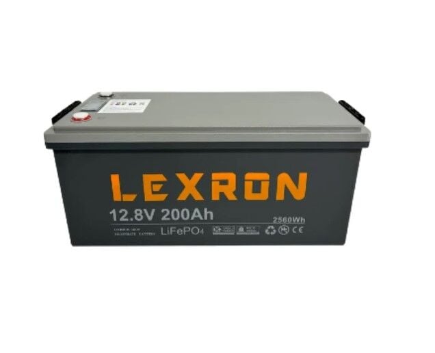 Lexron 12.8V 200Ah Lityum Batarya 2.56 kWh – LXR12200L