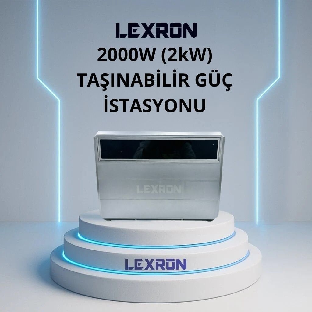 LEXRON 2000W (2kW) TAŞINABİLİR GÜÇ İSTASYONU