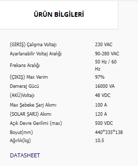 Lexron Tam Sinüs (Akıllı) HV 8KW MPPT (120-500V)
