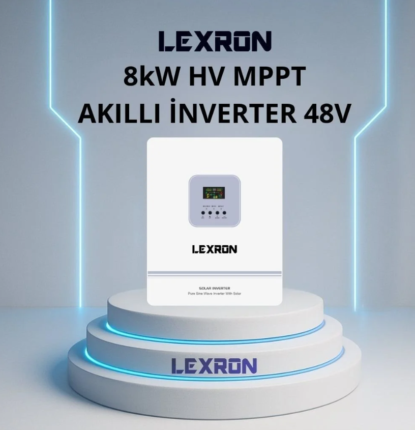 Lexron Tam Sinüs (Akıllı) HV 8KW MPPT (120-500V)