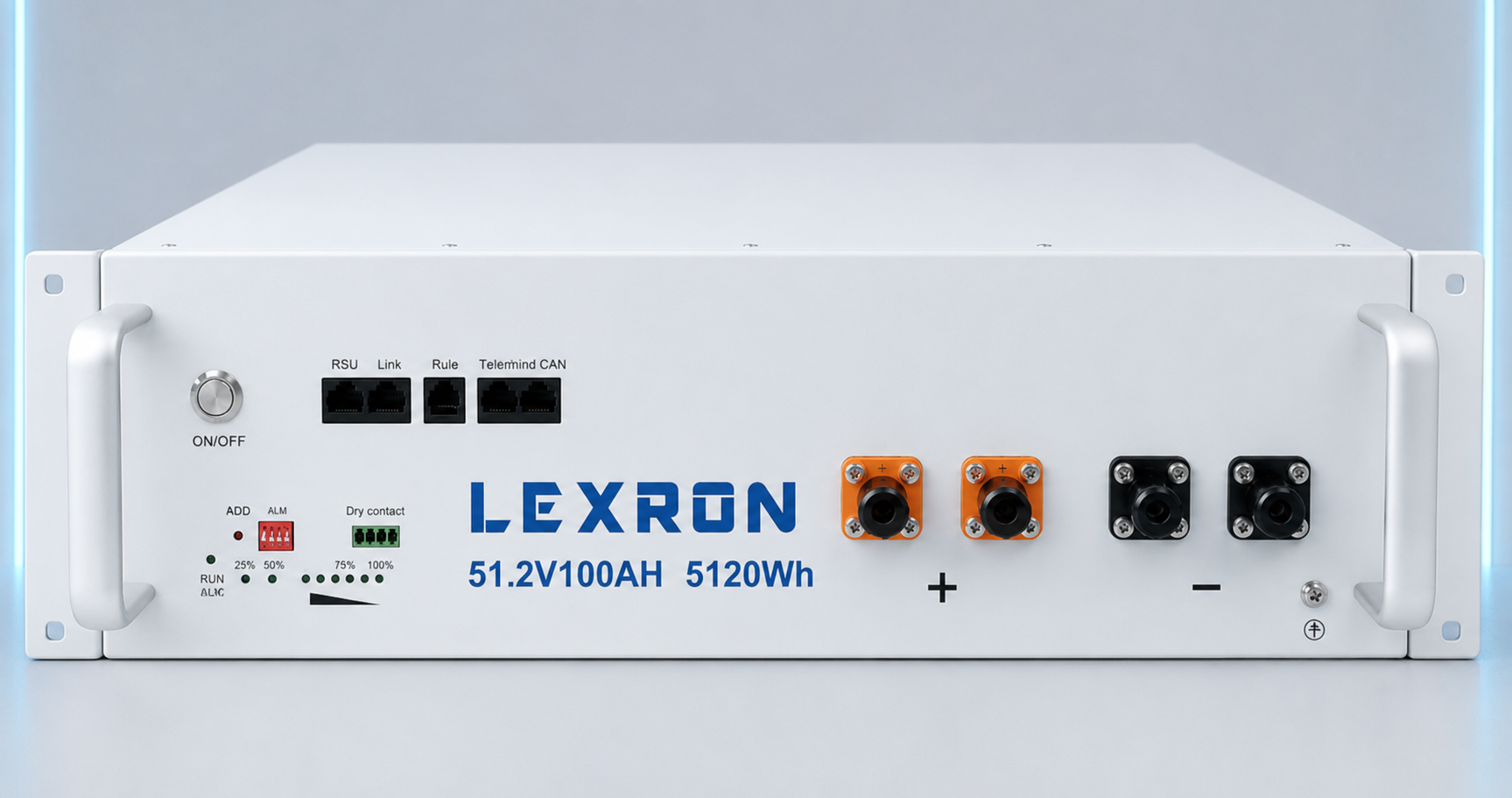 Lexron 51.2V 100Ah Premium Serisi LiFePO4 Lityum Akü – LXR51.2100L